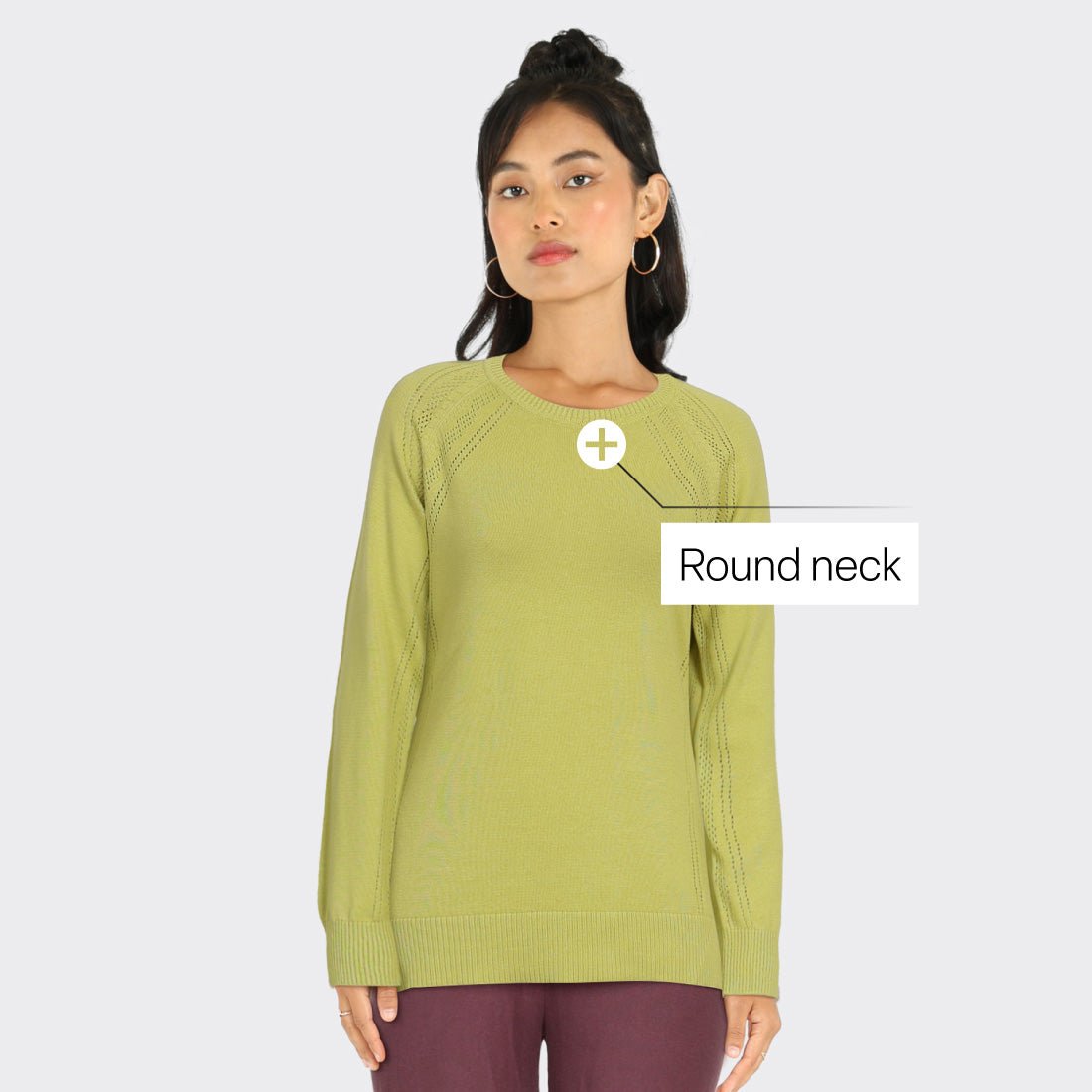 Move All Day CottonKnit Top Full Sleeves - BlissClub