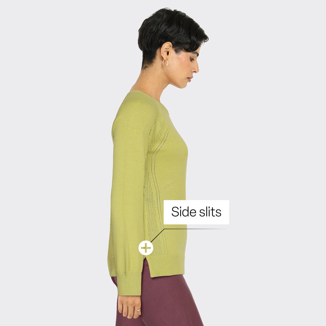 Move All Day CottonKnit Top Full Sleeves - BlissClub