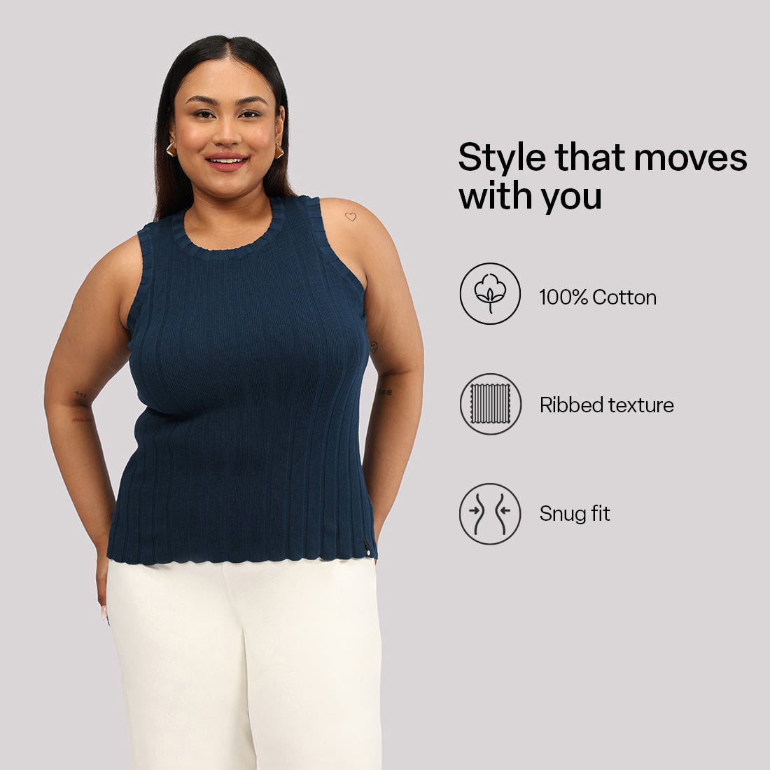 Move All Day Rib Tank - BlissClub