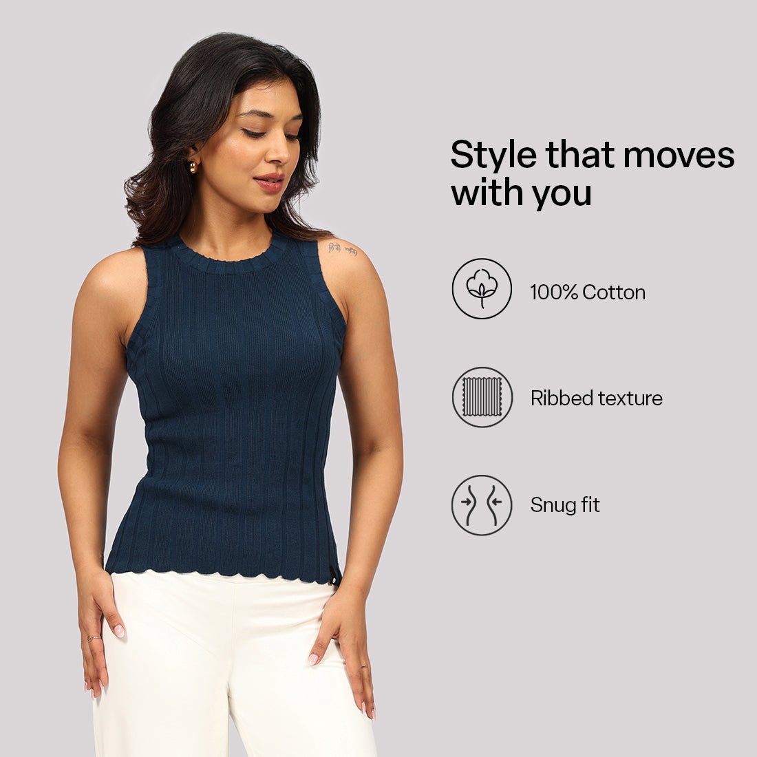 Move All Day Rib Tank - BlissClub