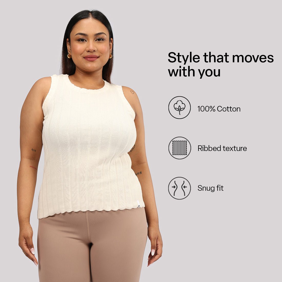Move All Day Rib Tank - BlissClub