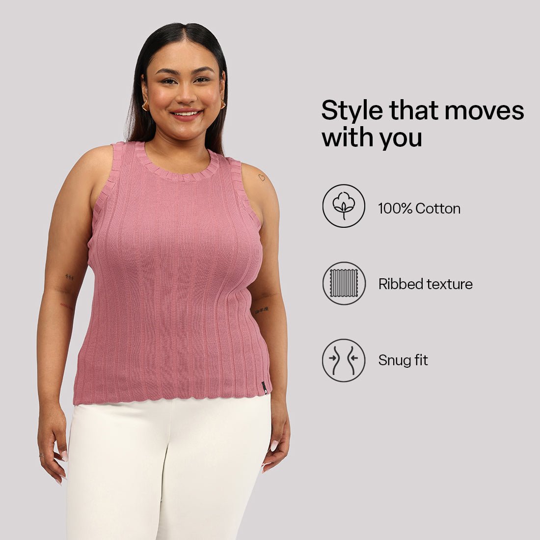 Move All Day Rib Tank - BlissClub