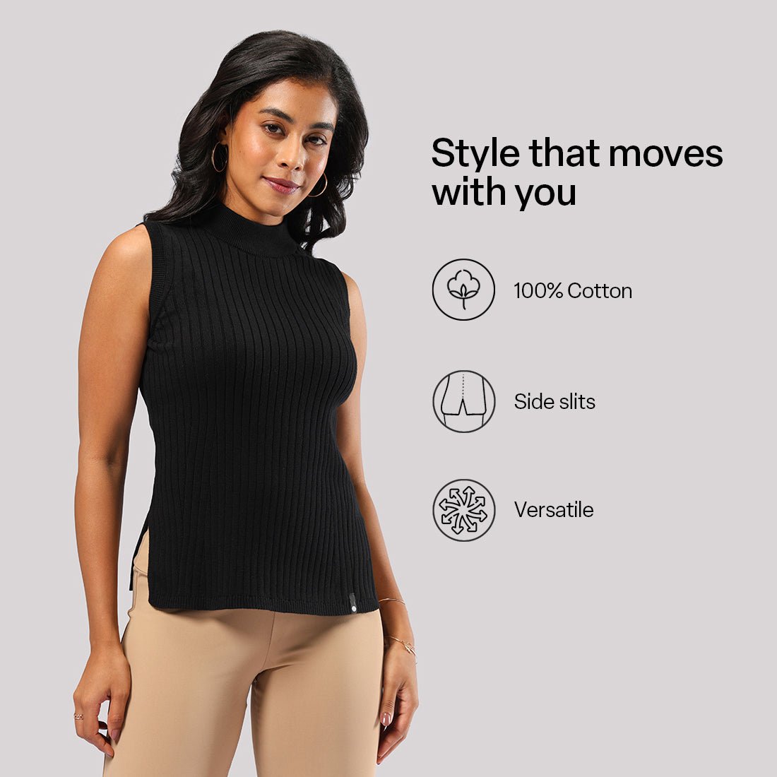 Move All Day Sleeveless Top - BlissClub