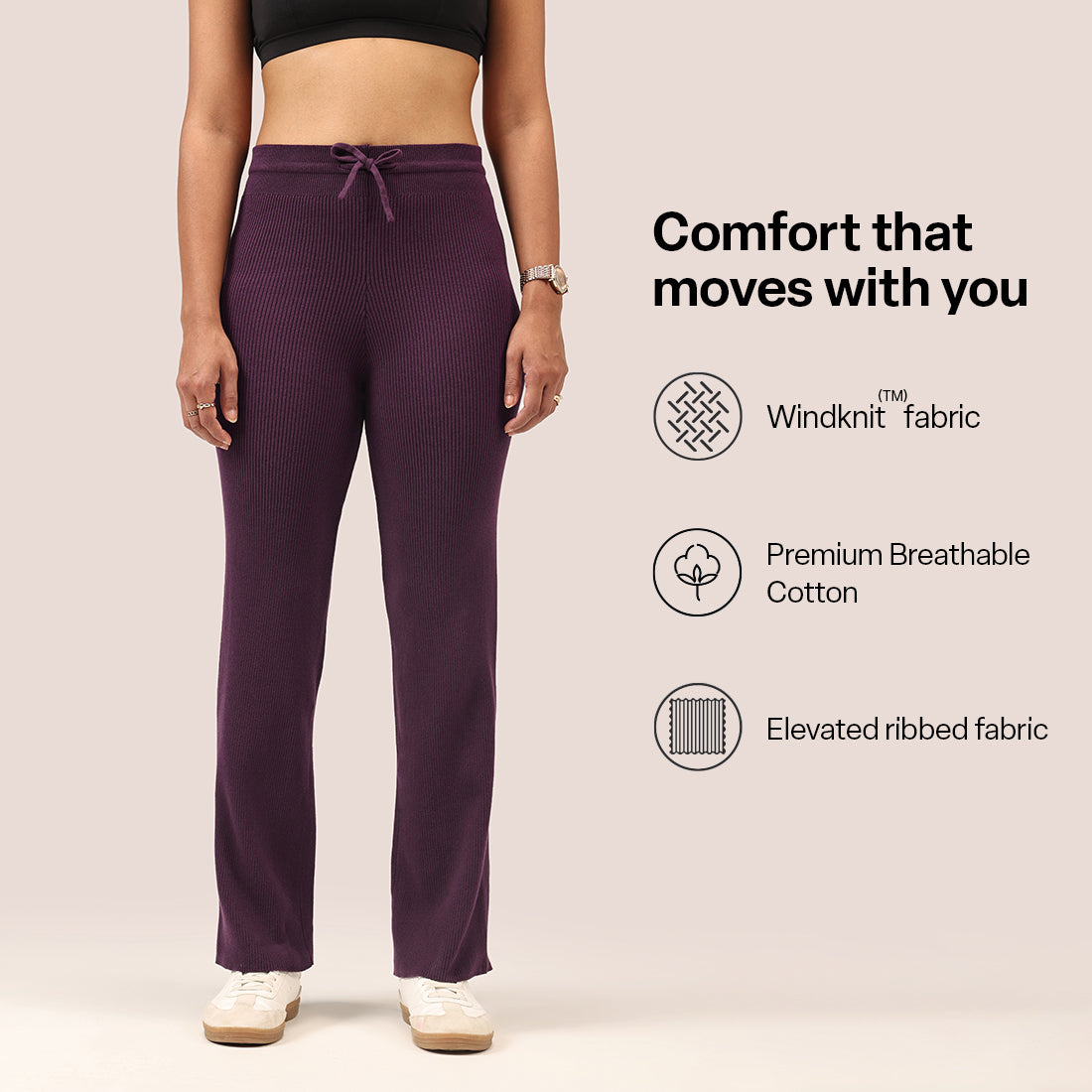 All Day Cotton Ribbed Pants