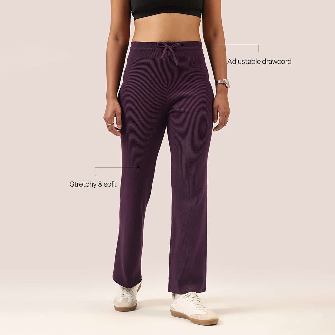 All Day Cotton Ribbed Pants