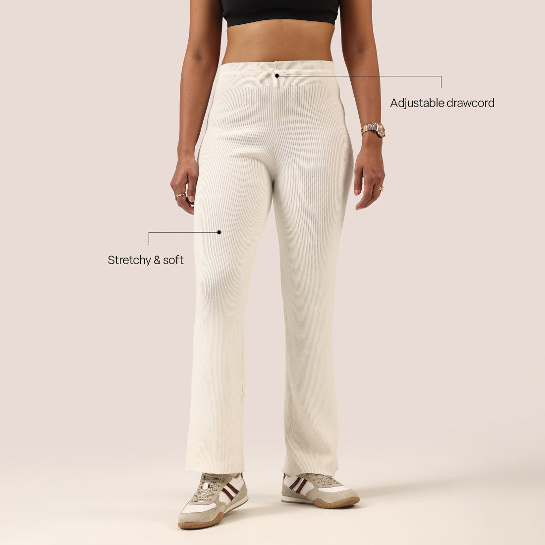 All Day Cotton Ribbed Pants