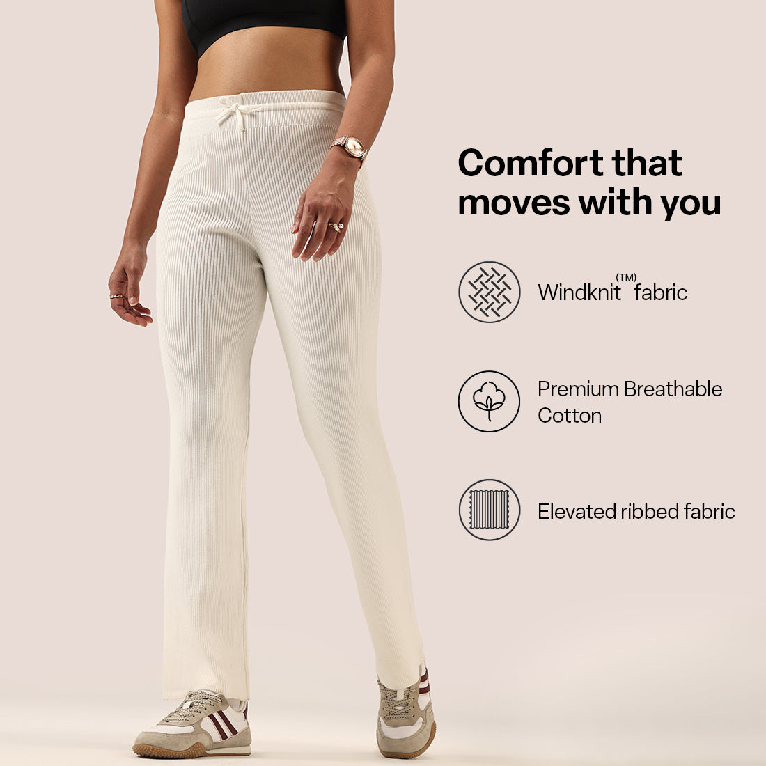 All Day Cotton Ribbed Pants