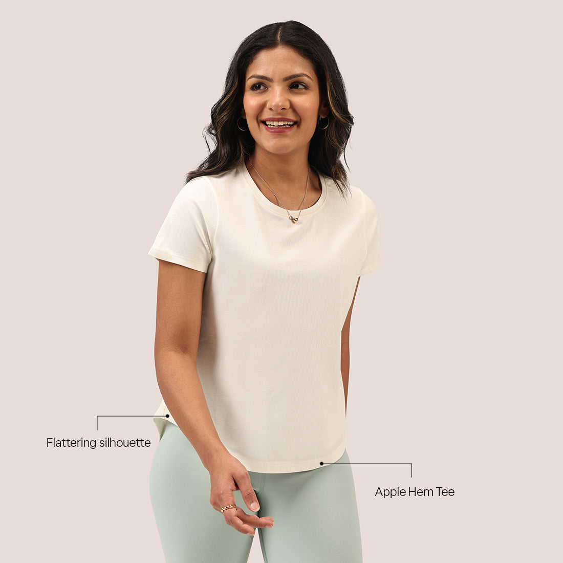 Cotton Pro Curved Hem Tee