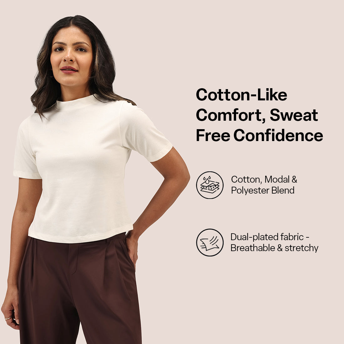 Cotton Pro High Neck Top