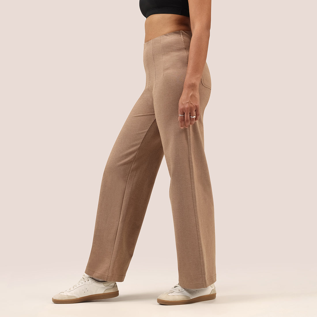 Work-To-Wine Twill Wide Dart Pants