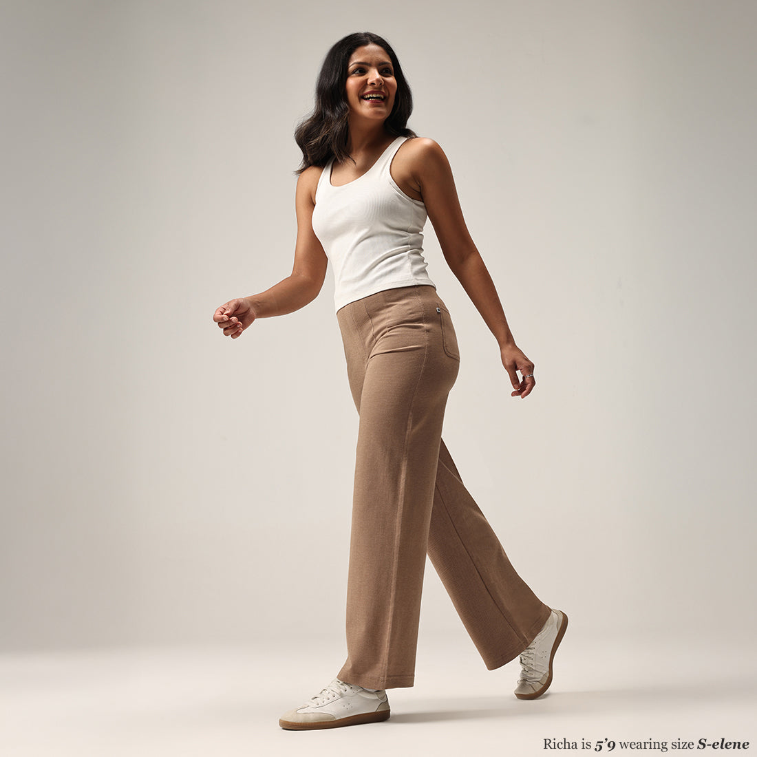 Work-To-Wine Twill Wide Dart Pants