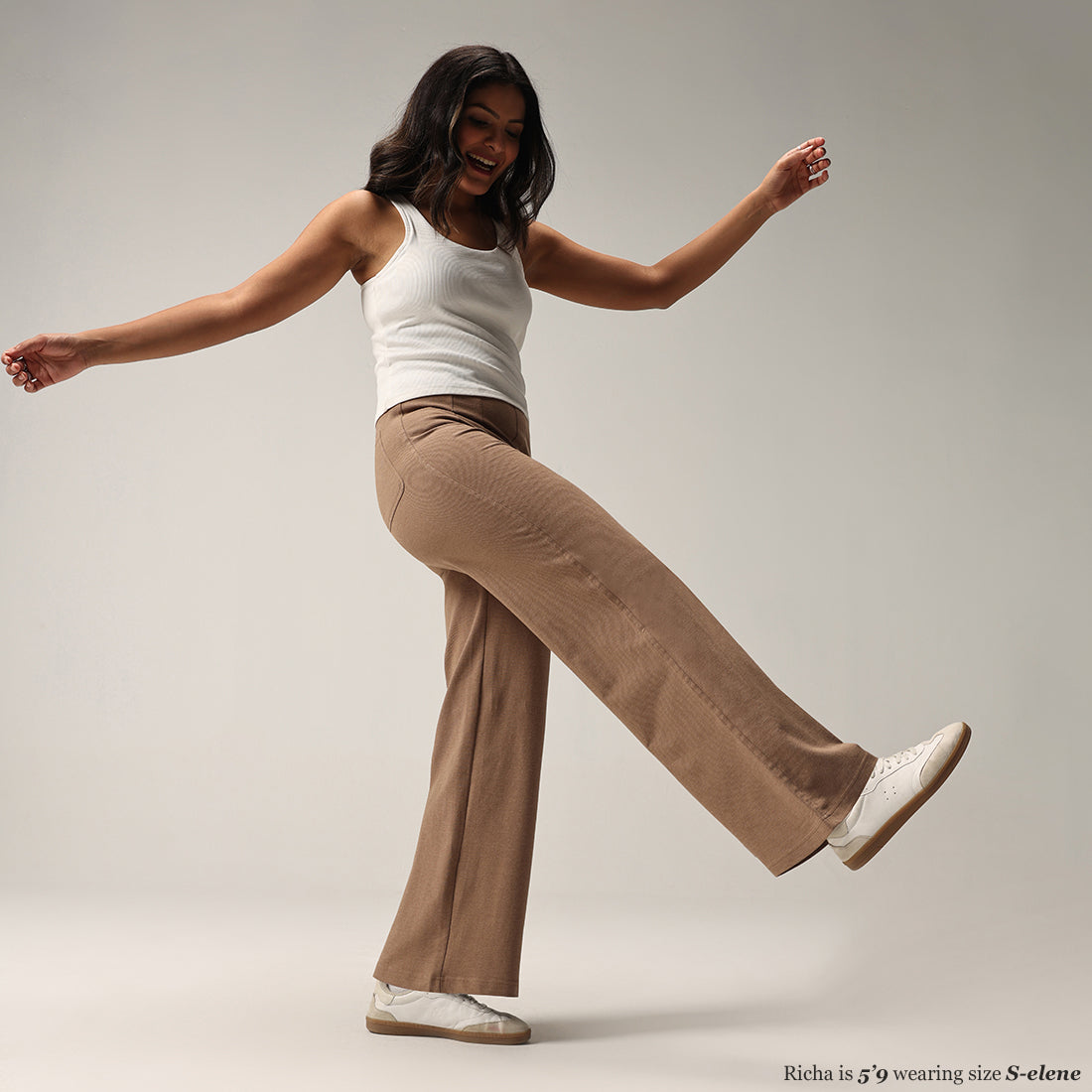 Work-To-Wine Twill Wide Dart Pants