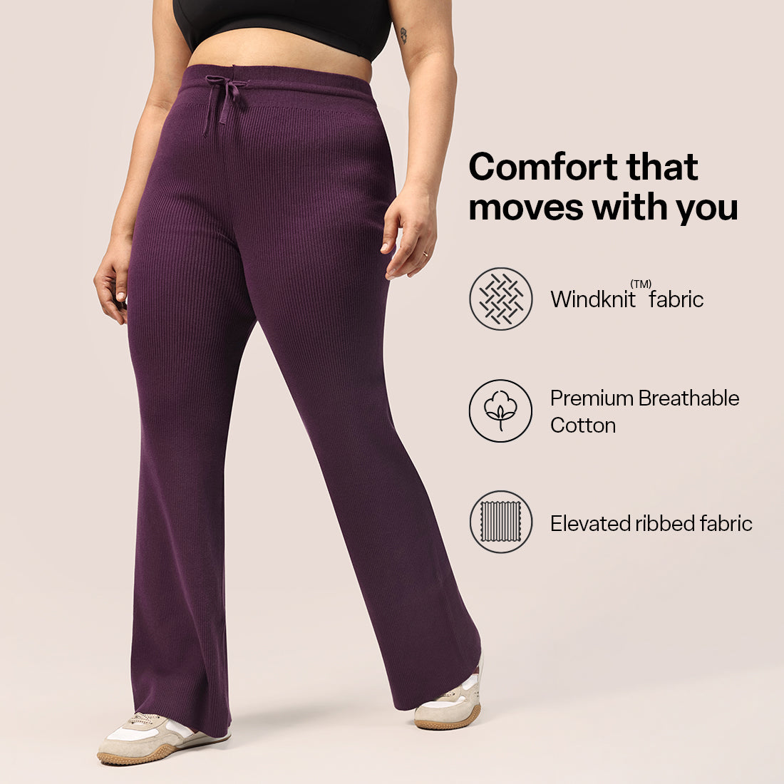All Day Cotton Ribbed Pants
