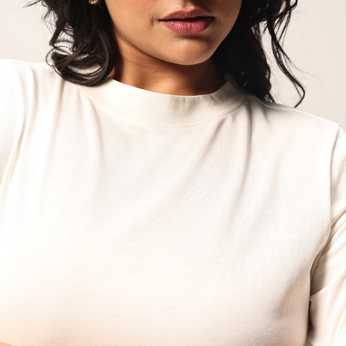 Cotton Pro High Neck Top