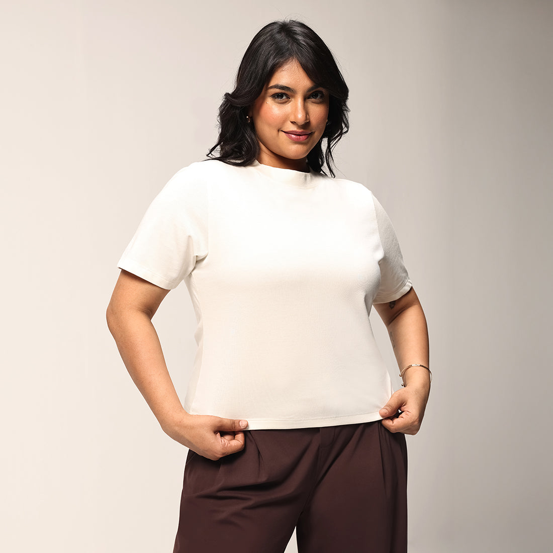 Cotton Pro High Neck Top