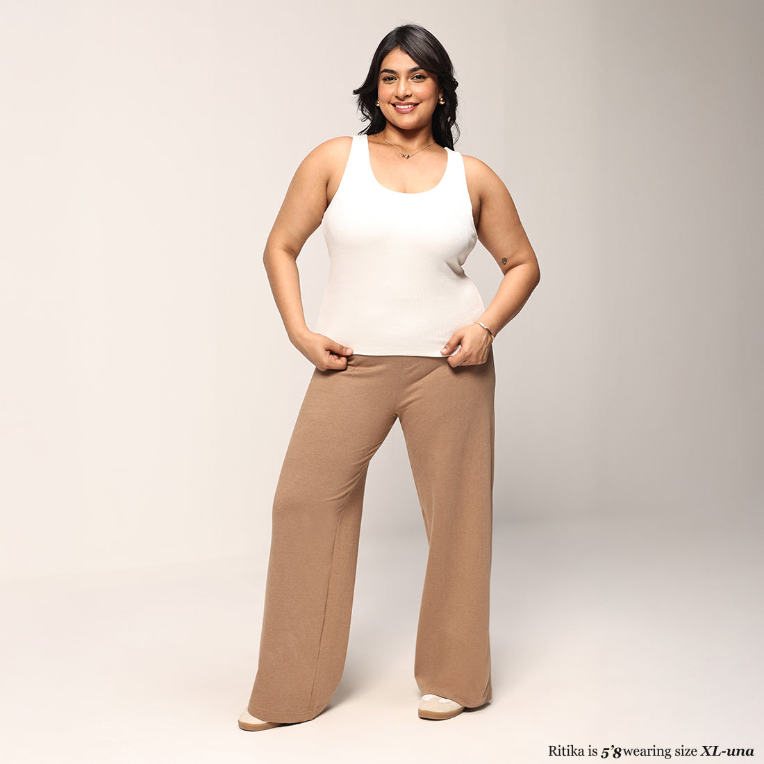 Work-To-Wine Twill Wide Dart Pants