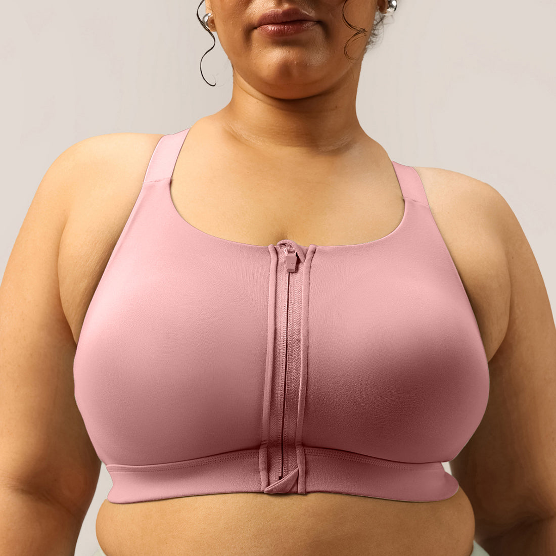Zip-Up Sports Bra