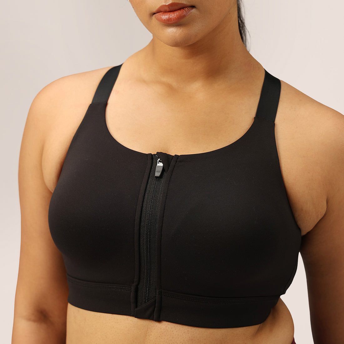 Zip-Up Sports Bra