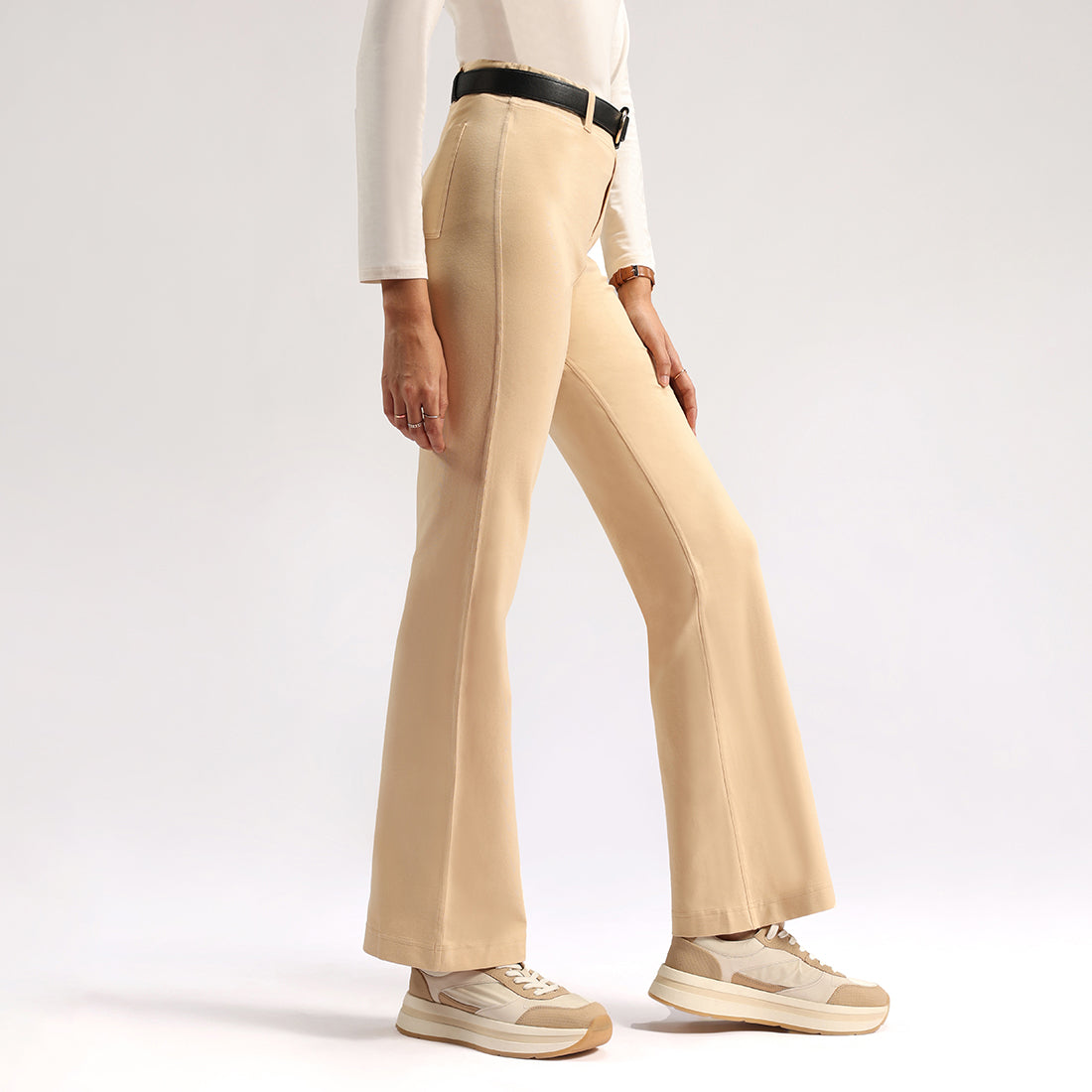 AM:PM Air Flare Trousers - Cotton