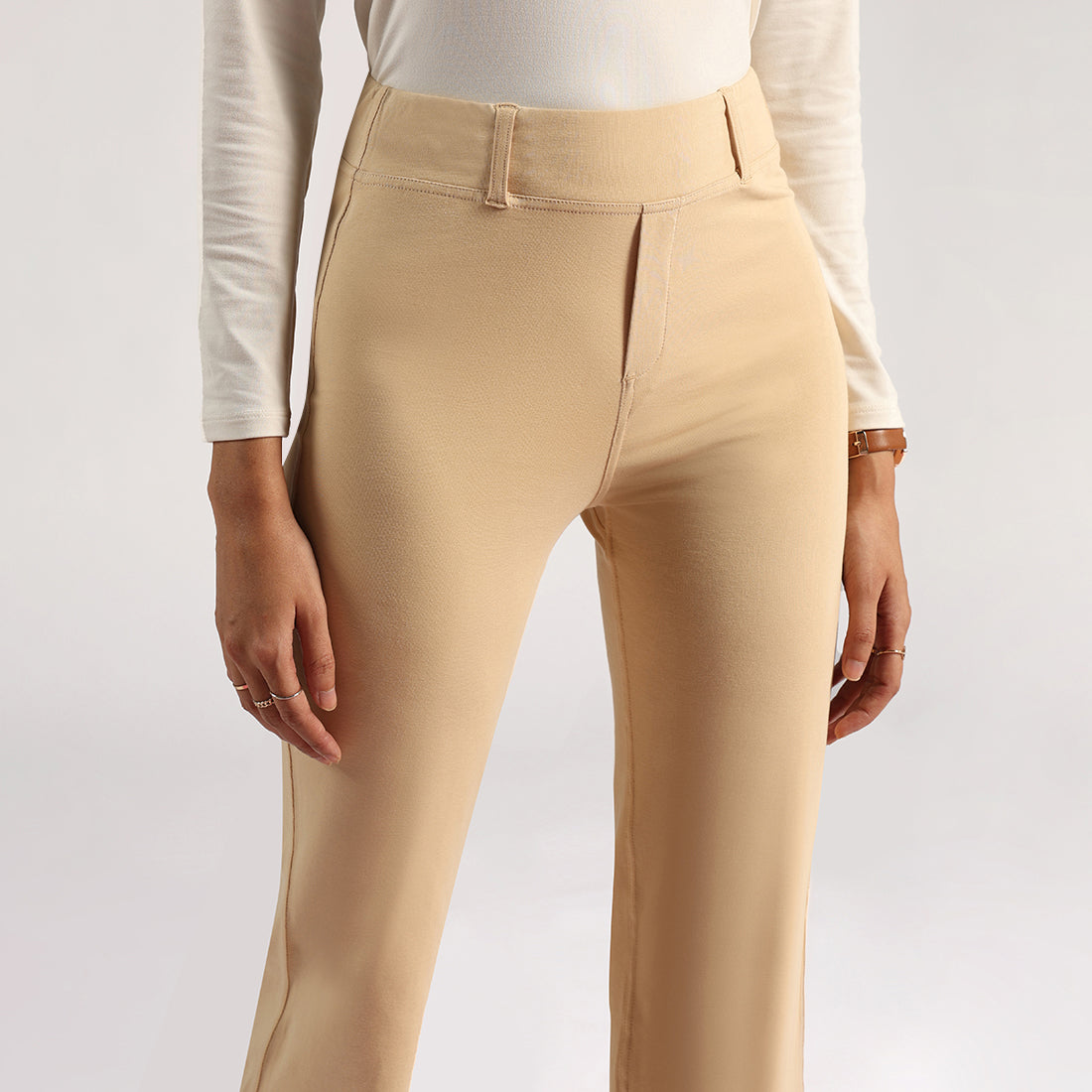 AM:PM Air Flare Trousers - Cotton