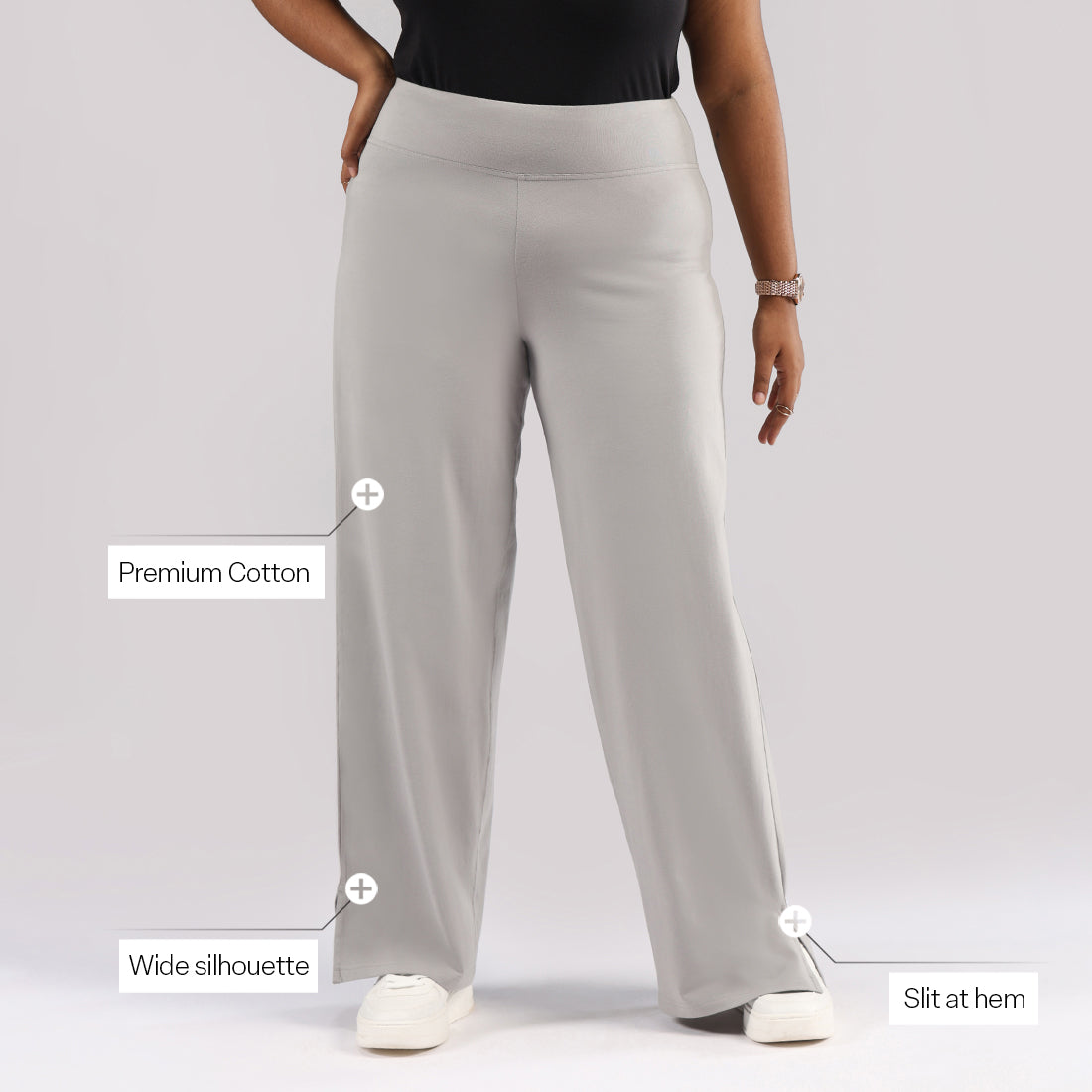 AM:PM Cotton Wide Legged Pants - Lite