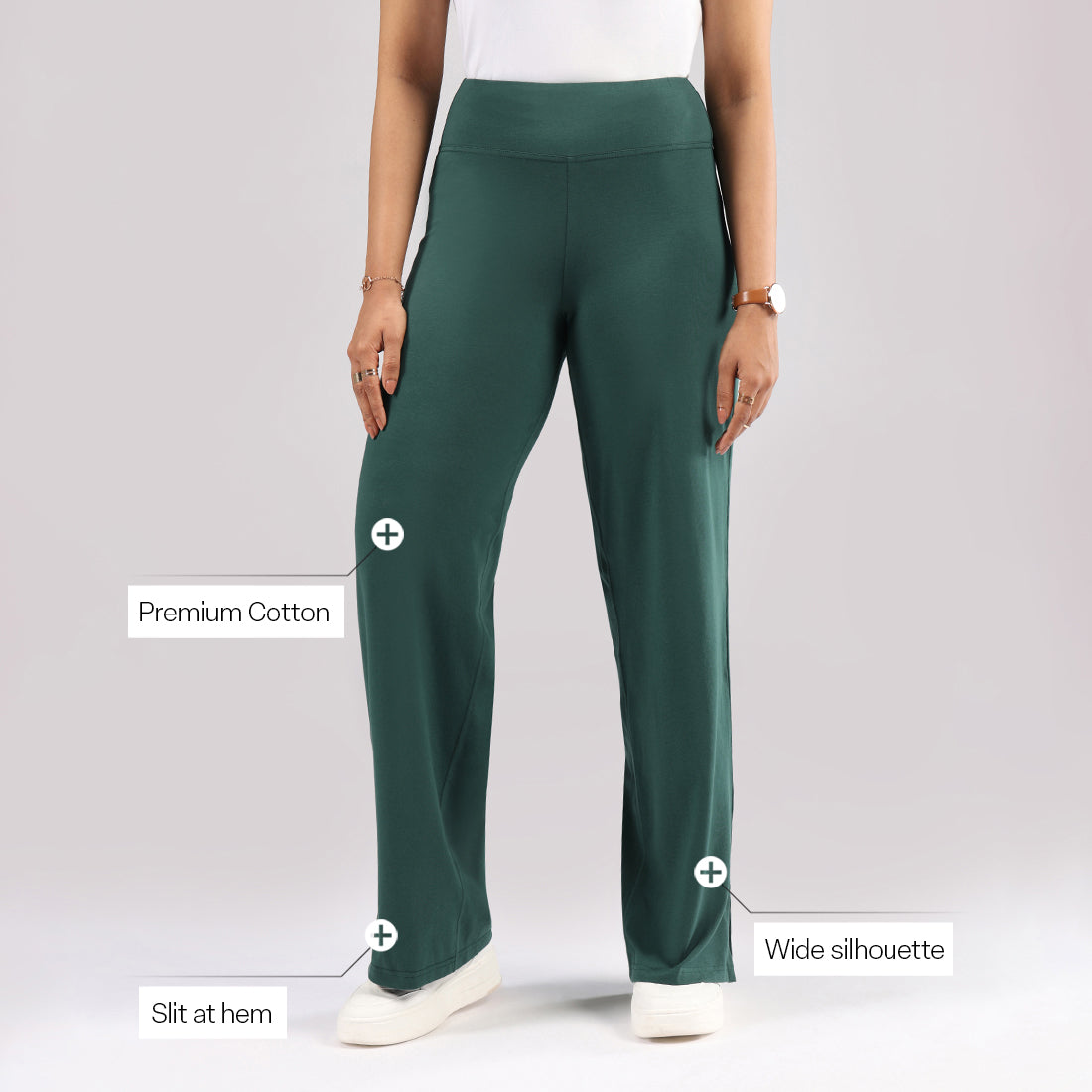 AM:PM Cotton Wide Legged Pants - Lite