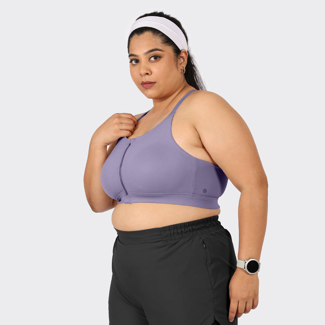 Zip-Up Sports Bra