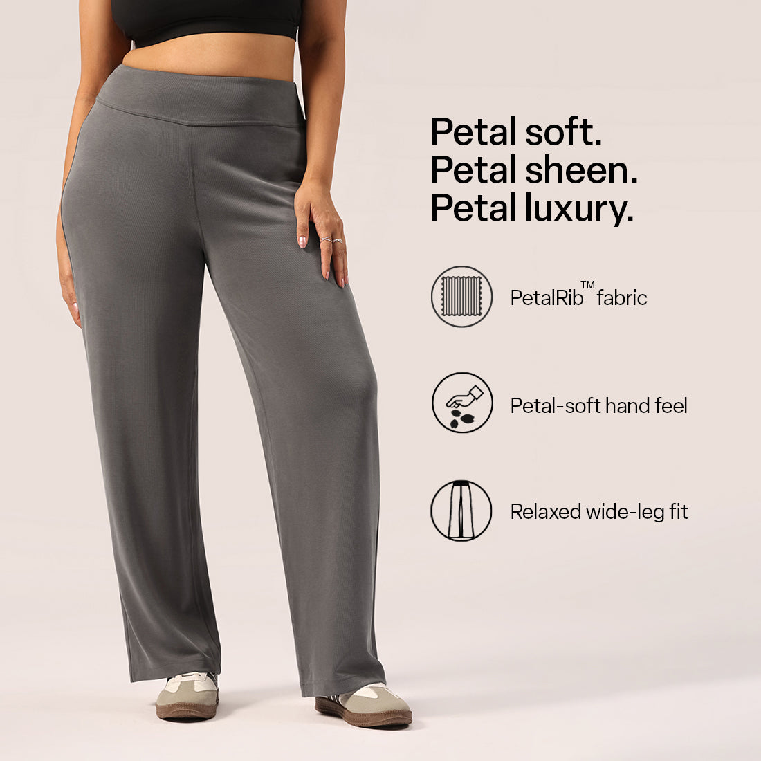 PetalRib™ Wide Leg Pants