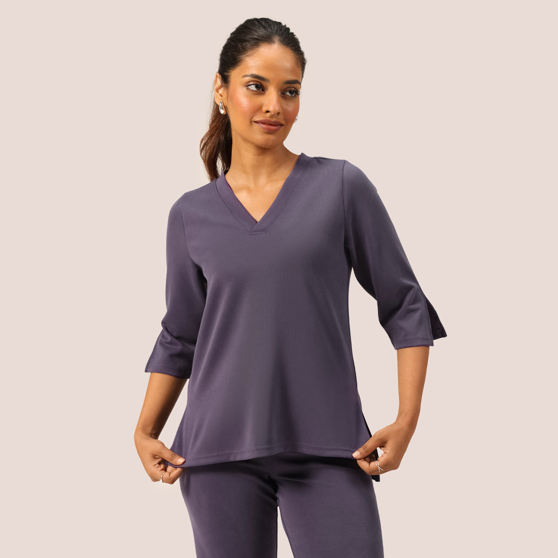 PetalRib™ Slit Sleeve Top
