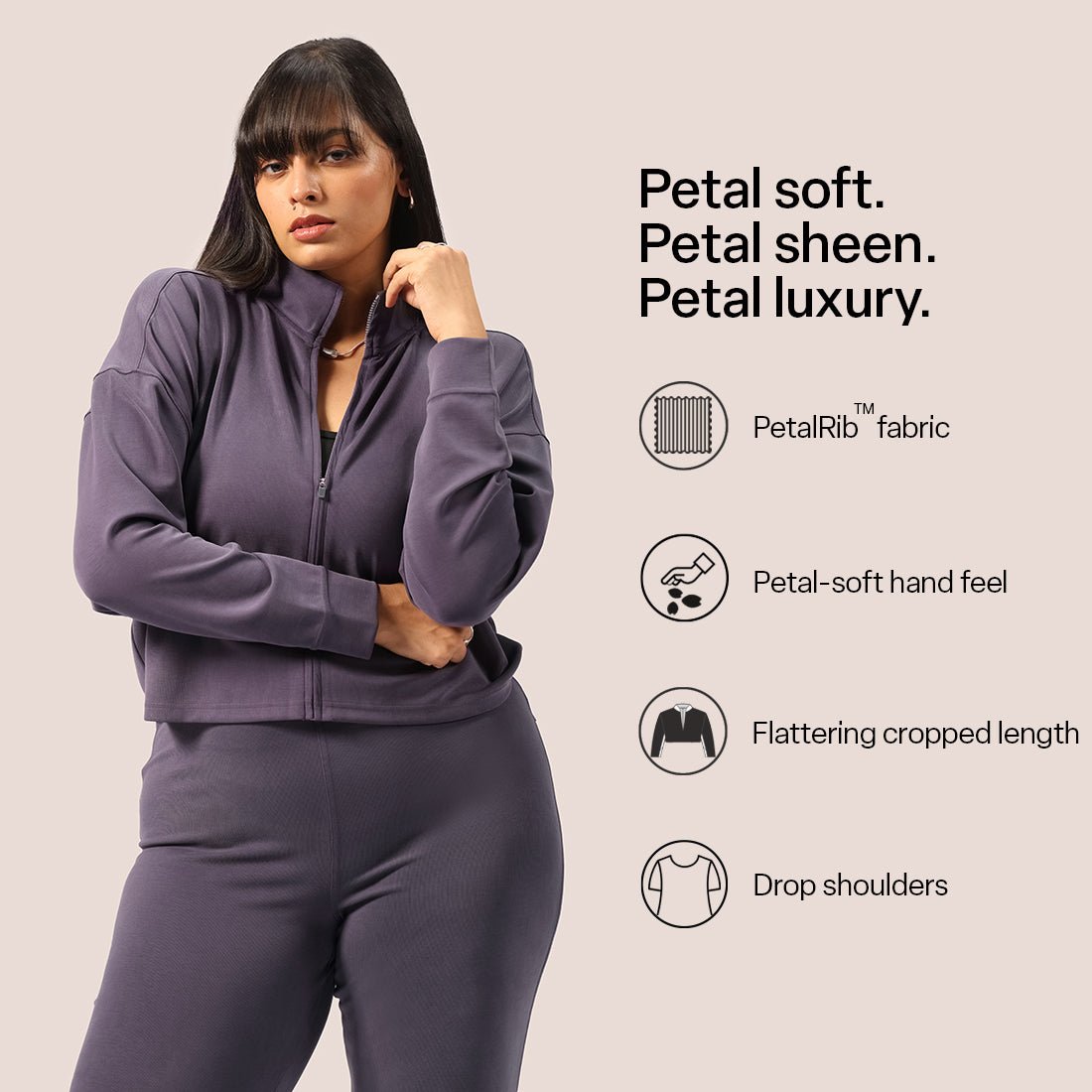 PetalRib™ Crop Jacket - BlissClub