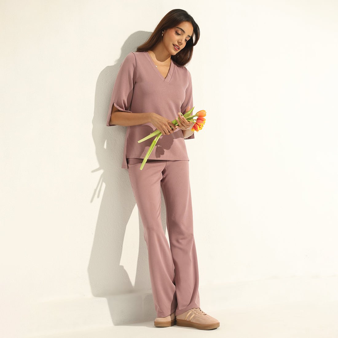 PetalRib™ Slit Sleeve Top - BlissClub