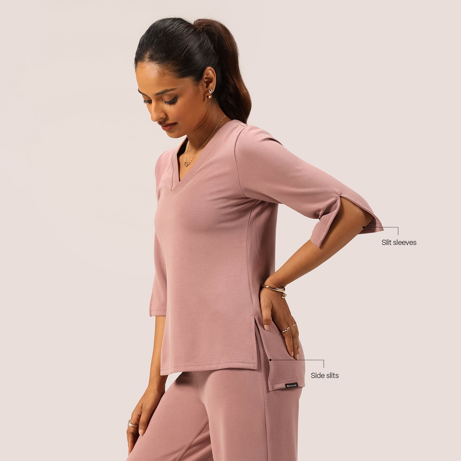 PetalRib™ Slit Sleeve Top - BlissClub