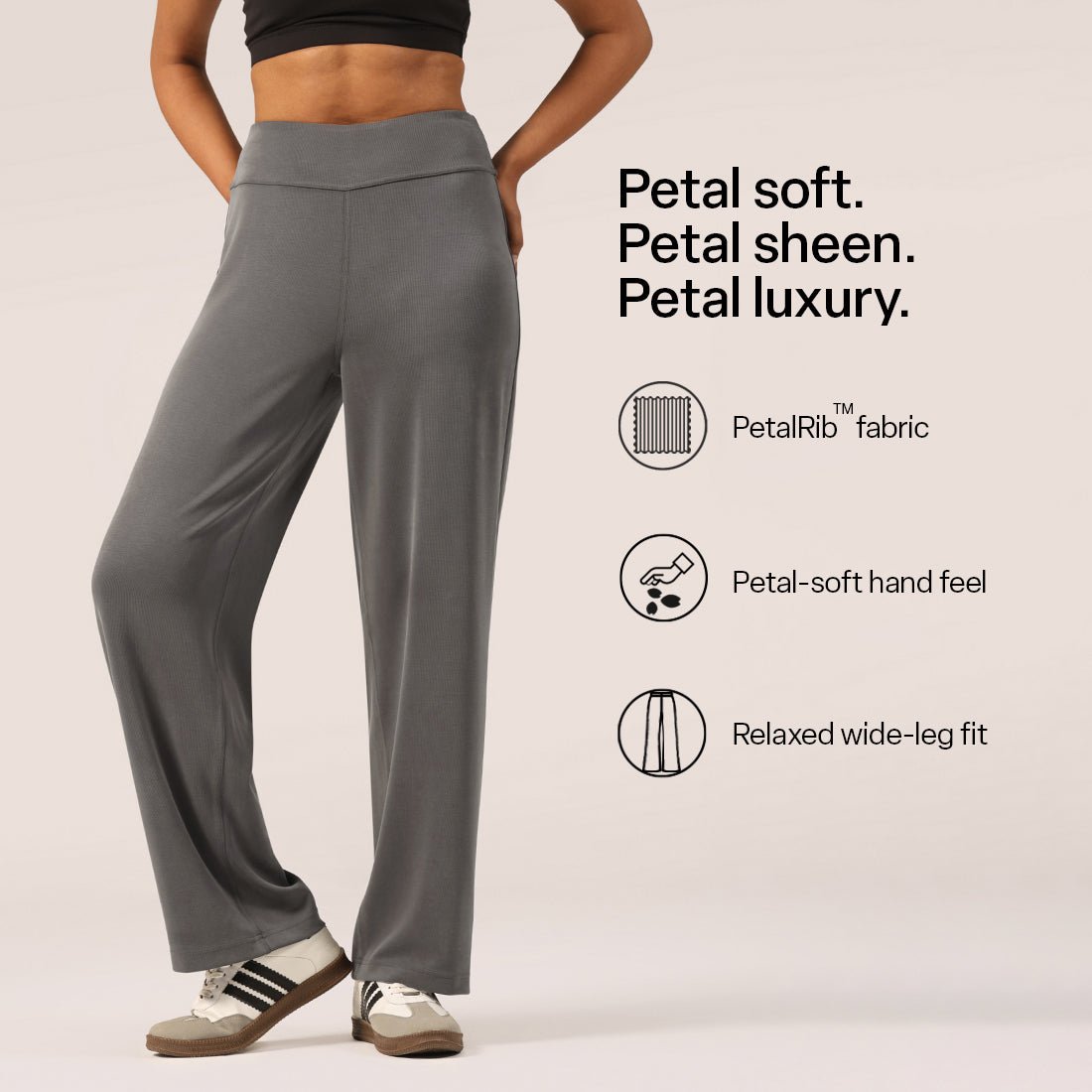 PetalRib™ Wide Leg Pants - BlissClub
