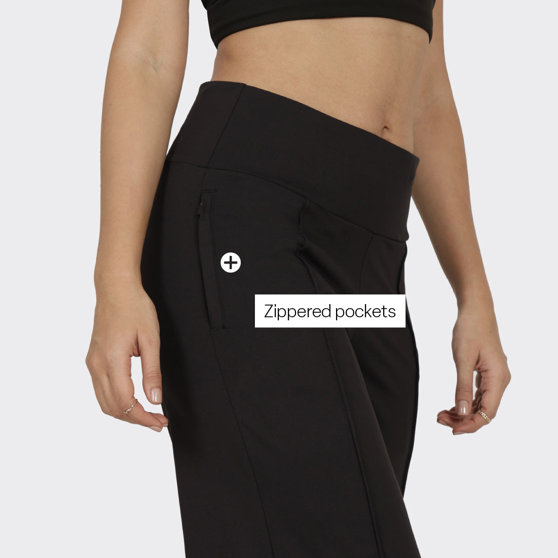 High Waisted Wide Legged Pants with Adjustable Drawstring and 2