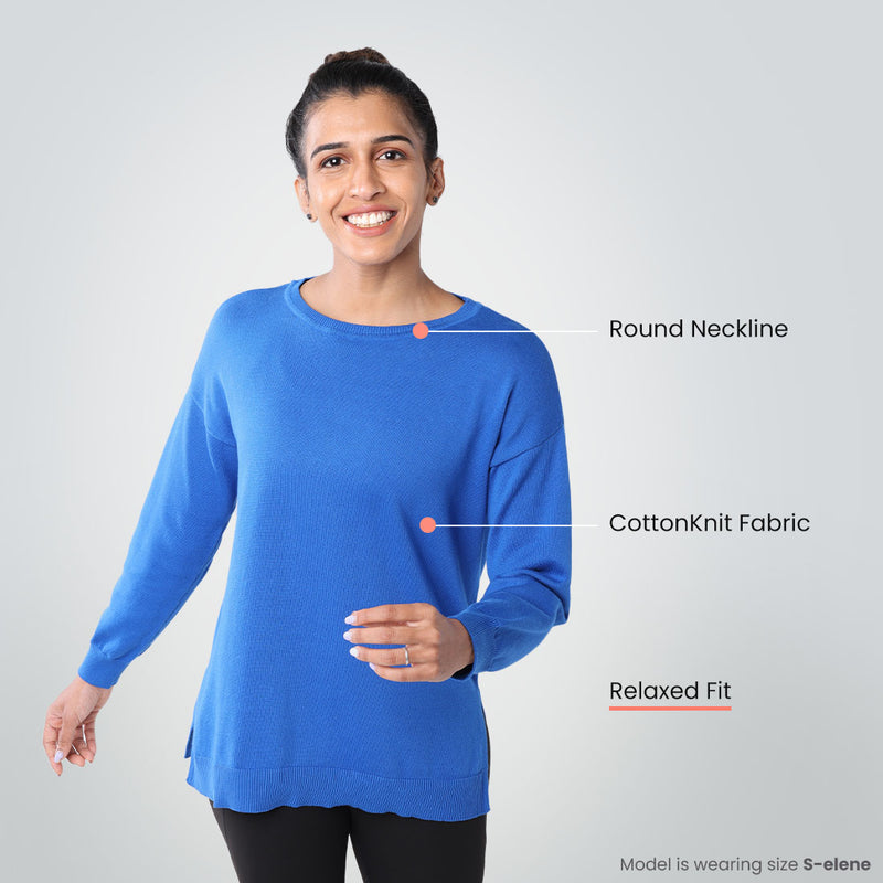 At-Ease CottonKnit Top - Full Sleeves