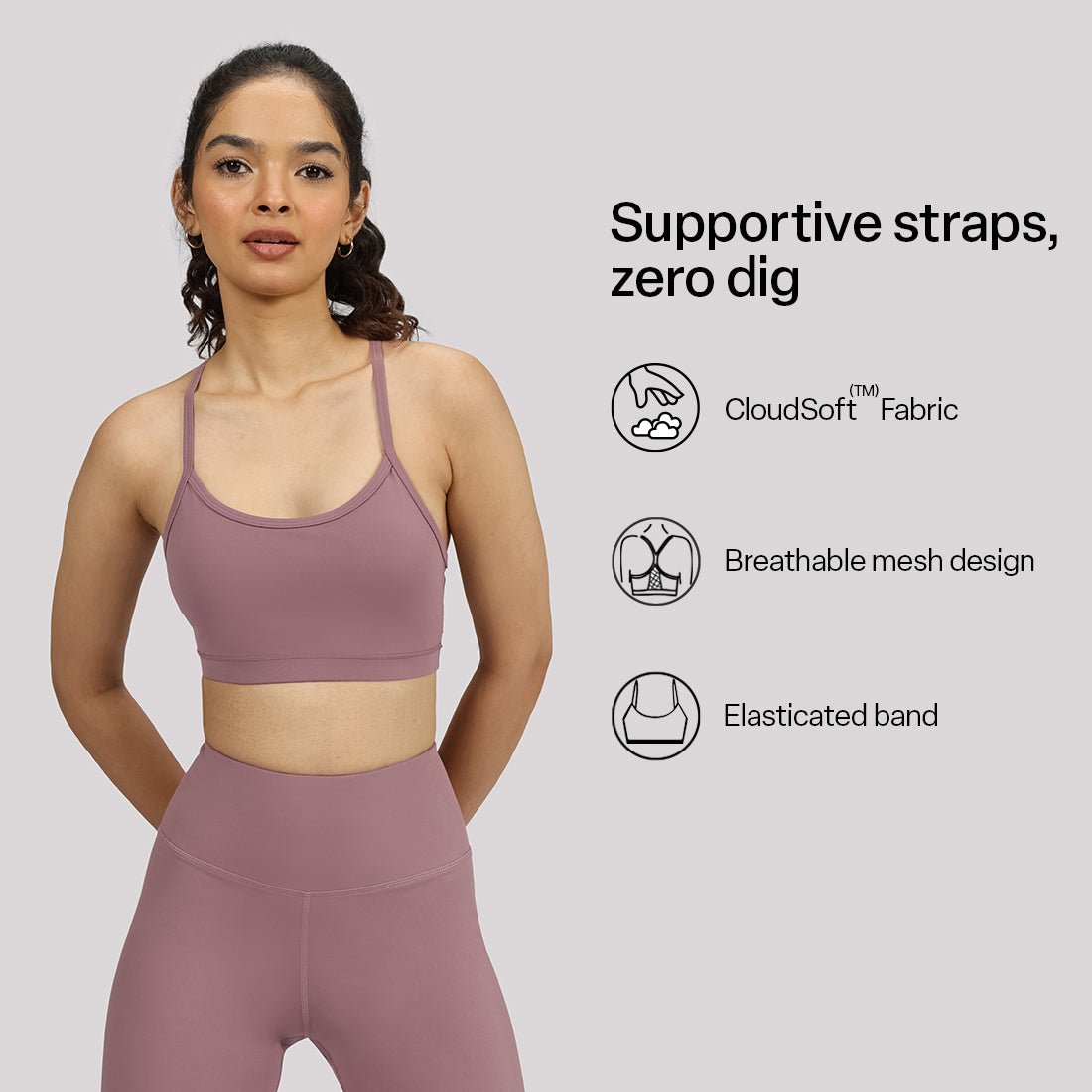 Strappy Racerback Sports Bra - BlissClub