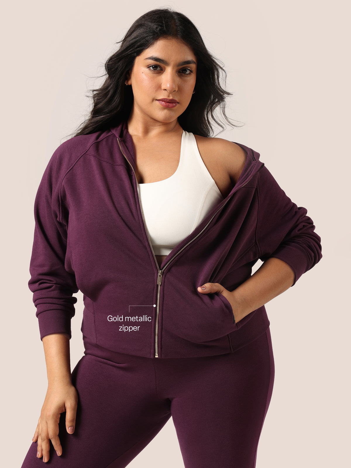 BlissTerry™ Panelled Hoodie
