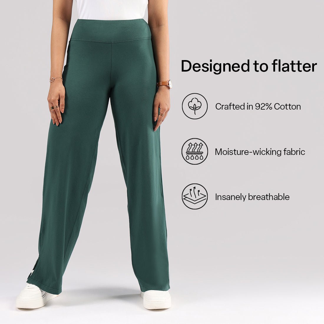 The AM:PM Air Wide Trousers - Cotton - BlissClub