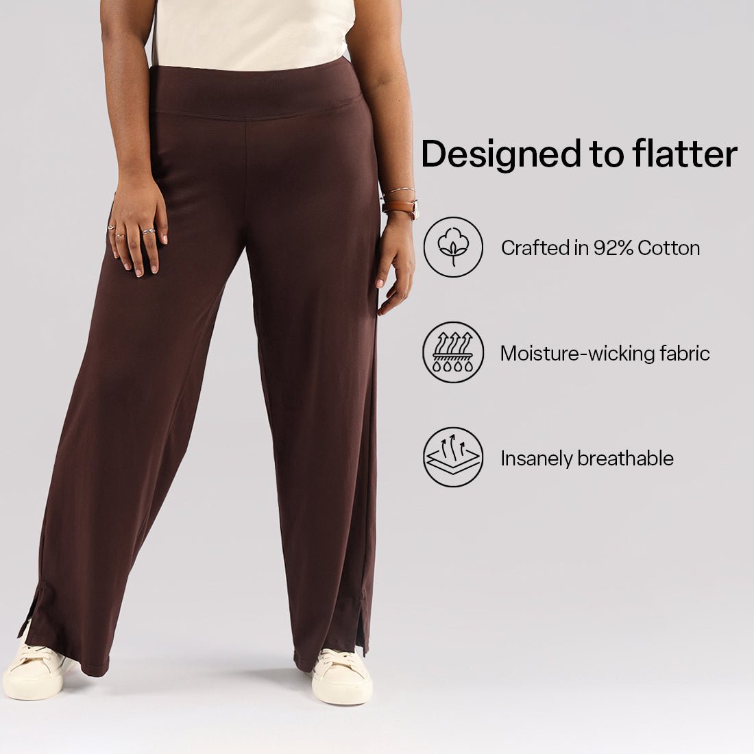 The AM:PM Air Wide Trousers - Cotton - BlissClub