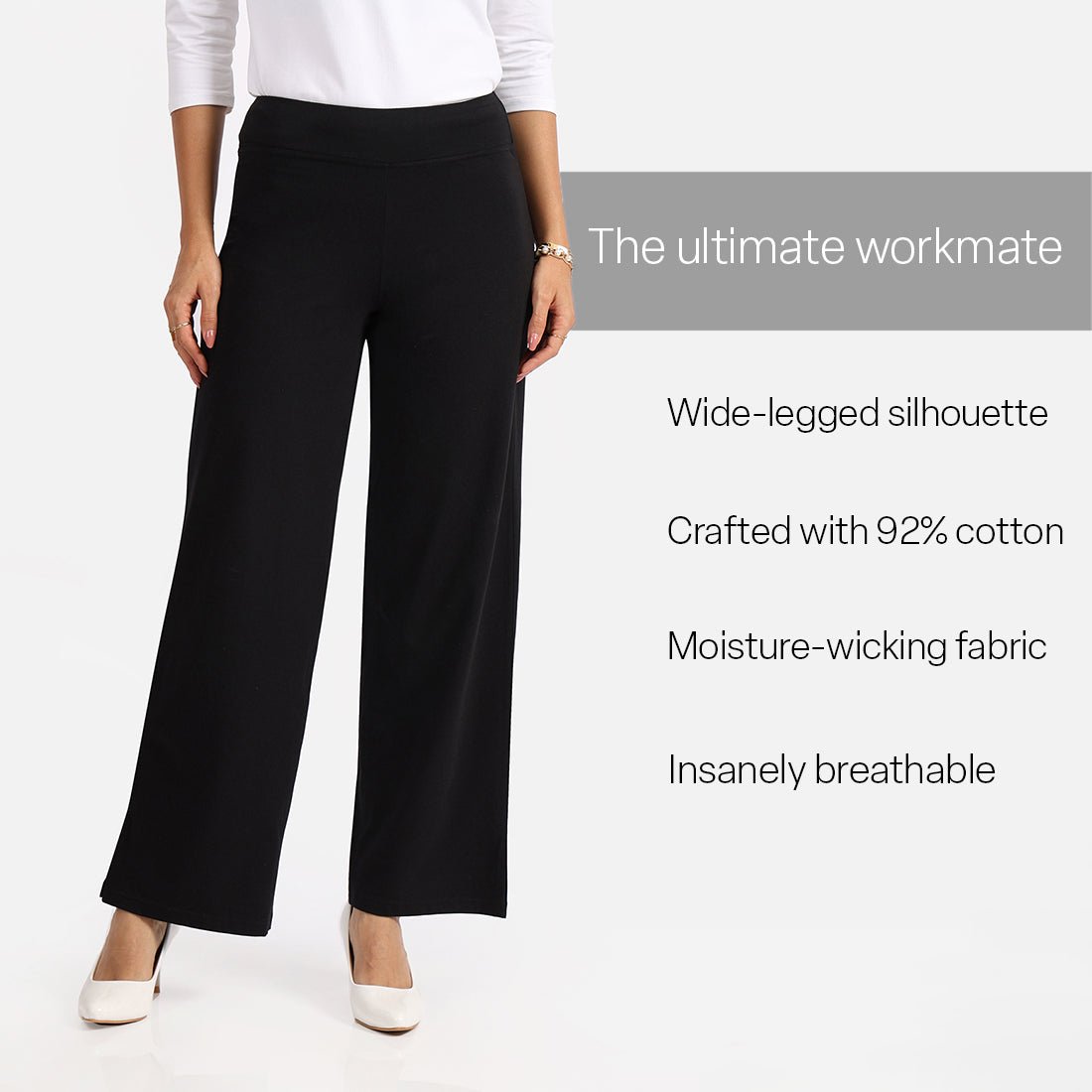 The AM:PM Air Wide Trousers - Cotton - BlissClub