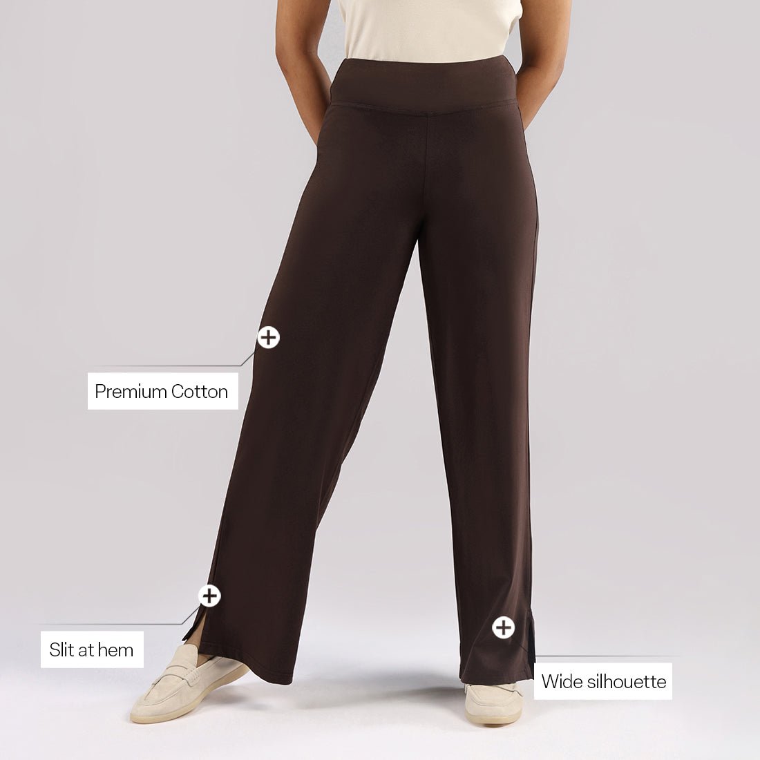 The AM:PM Air Wide Trousers - Cotton - BlissClub