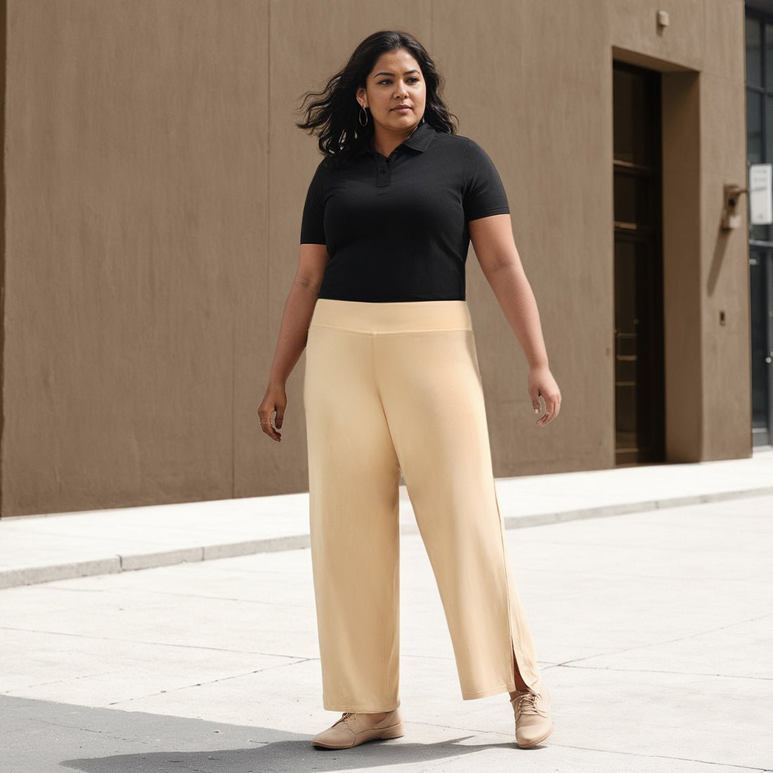 The AM:PM Air Wide Trousers - Cotton - BlissClub