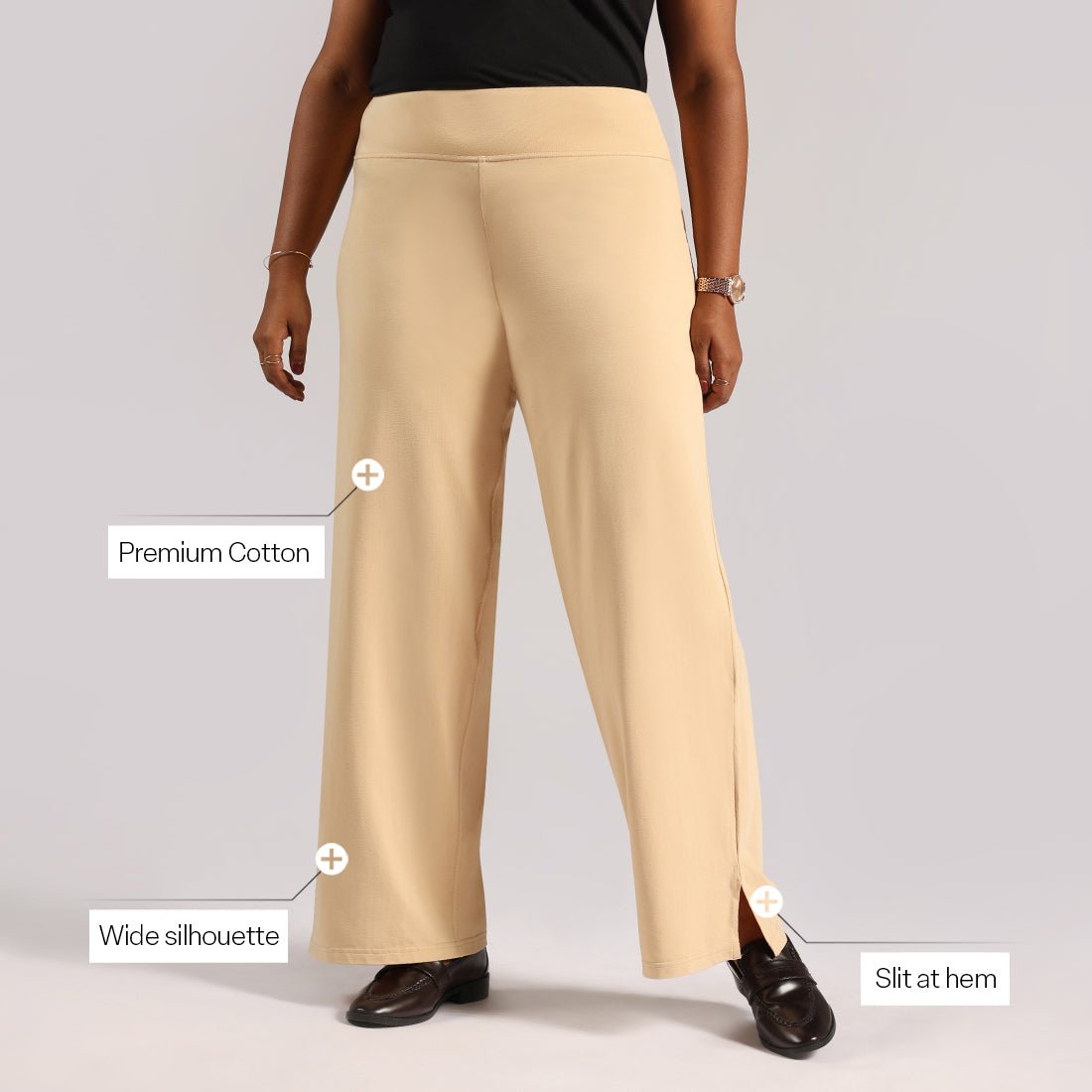 The AM:PM Air Wide Trousers - Cotton - BlissClub