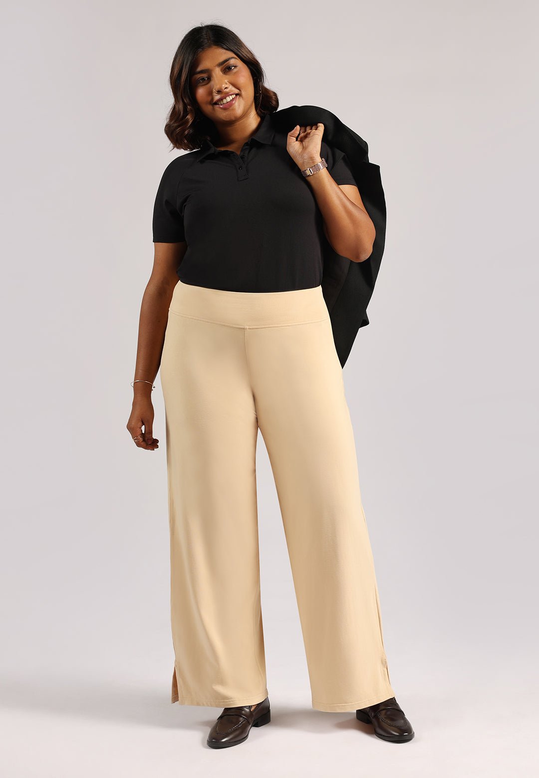 The AM:PM Air Wide Trousers - Cotton - BlissClub