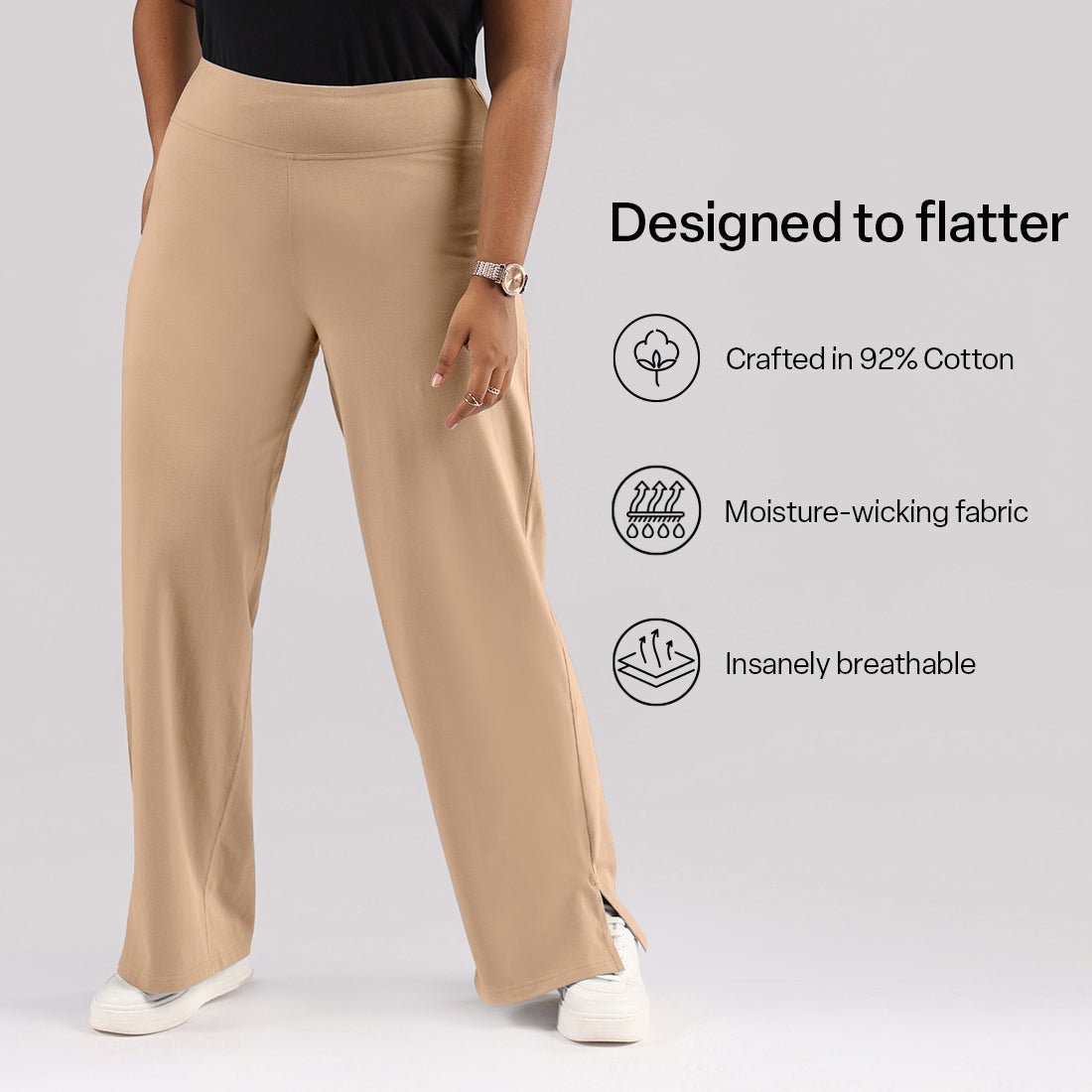 The AM:PM Air Wide Trousers - Cotton - BlissClub