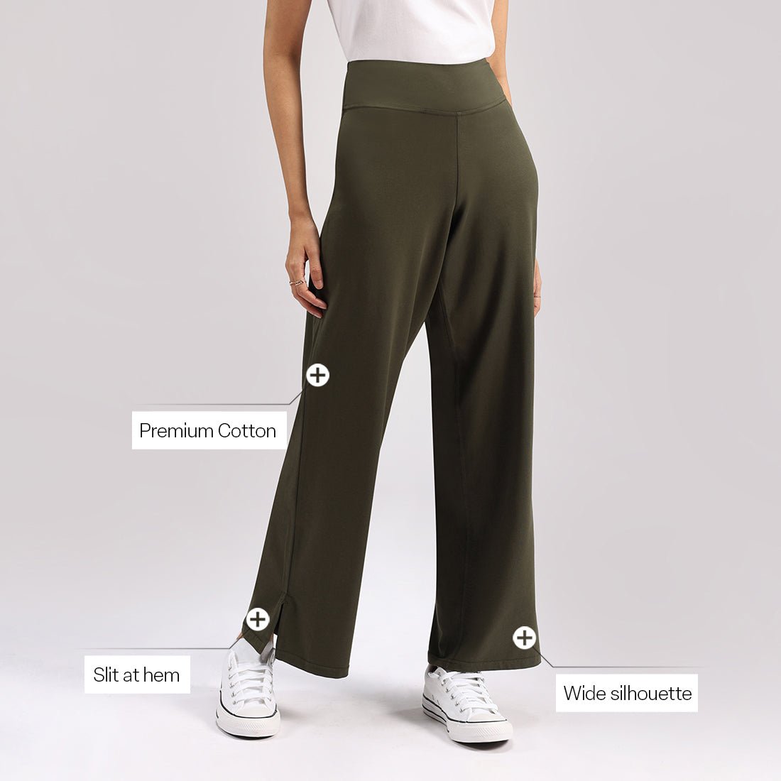 The AM:PM Air Wide Trousers - Cotton - BlissClub
