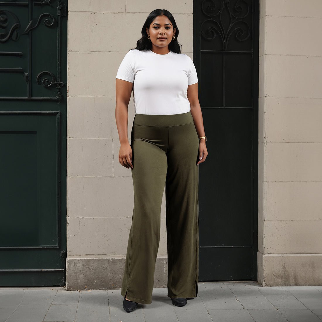 The AM:PM Air Wide Trousers - Cotton - BlissClub