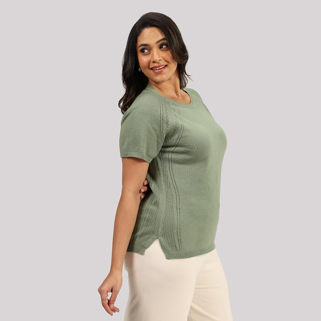 The Move All Day Pointelle Top - BlissClub