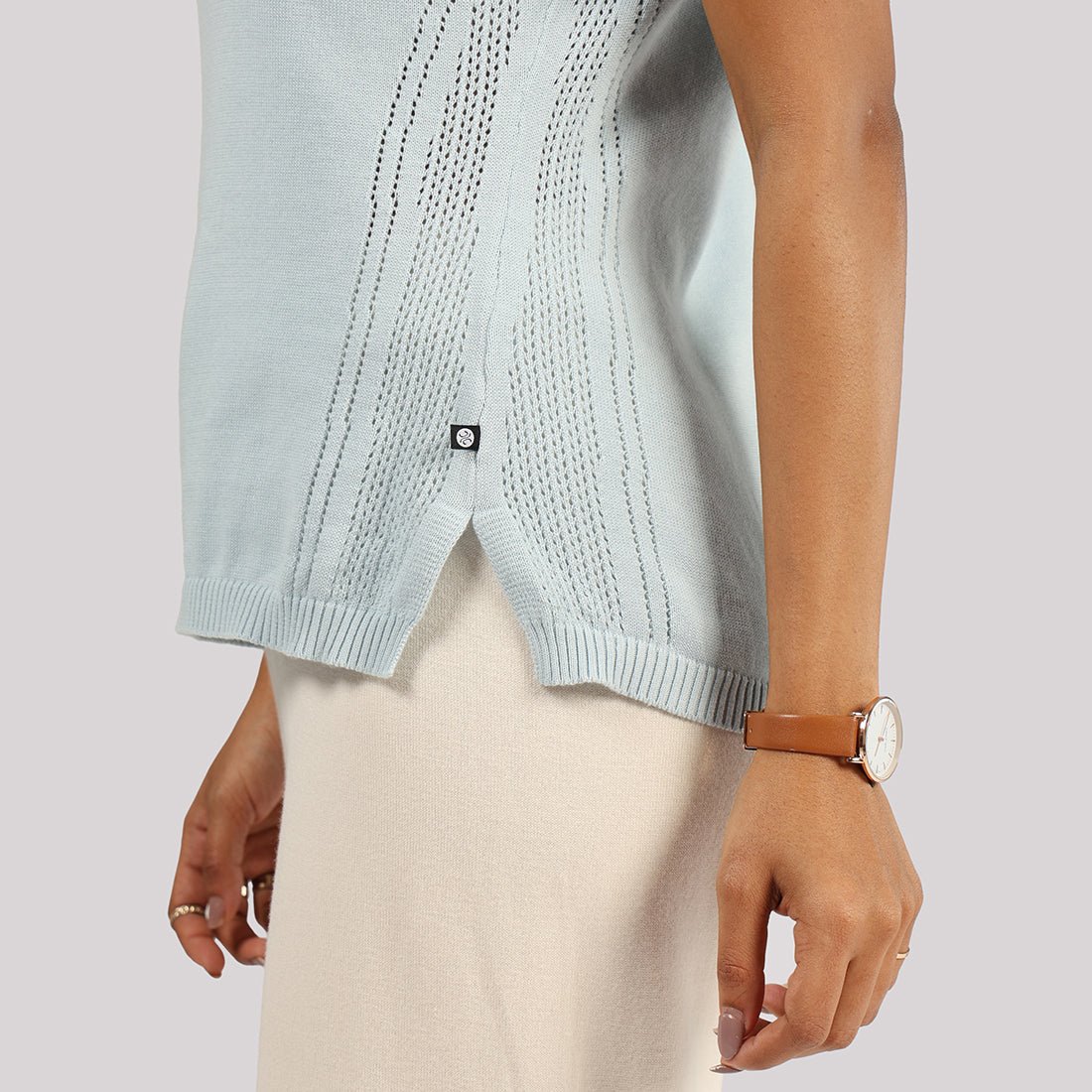 The Move All Day Pointelle Top - BlissClub