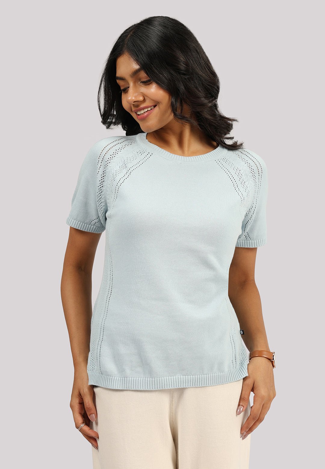 The Move All Day Pointelle Top - BlissClub